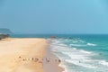 Aerial panoramic view of the Currumbin Beach on the Gold Coast in Australia.