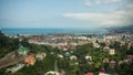 Aerial panoramic view of downtown of Batumi