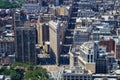 Aerial panoramic view of downtown Manhattan