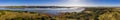 Aerial Panoramic View of Elkhorn Slough, Moss Landing, California.