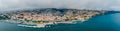 Aerial panoramic view of Funchal old town Royalty Free Stock Photo
