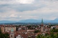 Udine - Aerial panoramic view of historic city of Udine, Friuli Venezia Giulia, Italy, Europe Royalty Free Stock Photo