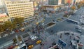 Aerial panoramic view of Kizilay Square | Kizilay Meydani, one of the most important centers and junction points of Ankara.