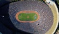 Aerial View Of A Large Sporting Event With Thousands Of Fans :Bird\'s Eye (Generative AI)