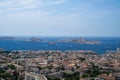 Aerial Panoramic View of Marseille City