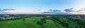 Aerial panoramic view of the Moredon area of  Swindon, wiltshire Royalty Free Stock Photo