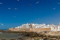 Aerial panoramic view on old city Essaouira in Morocco Royalty Free Stock Photo