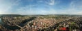 Aerial panoramic view old Swiss town Schaffhausen, Royalty Free Stock Photo