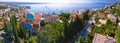 Aerial panoramic view of Opatija, tourist destination on Adriatic coast Royalty Free Stock Photo