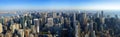 Aerial panoramic view over Manhattan, New York