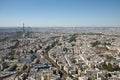 Paris skyline with Eiffel Tower, Les Invalides and business dist Royalty Free Stock Photo