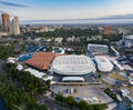 Aerial panoramic view of the Rod Laver Arena in Melbourne, Australia Royalty Free Stock Photo