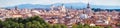 Aerial panoramic view of Rome, Italy Royalty Free Stock Photo