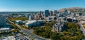 Aerial panoramic view of the Salt Lake City skyline Utah Royalty Free Stock Photo