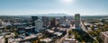 Aerial panoramic view of the Salt Lake City skyline Utah Royalty Free Stock Photo