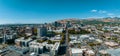 Aerial panoramic view of the Salt Lake City skyline Utah Royalty Free Stock Photo