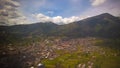 Aerial panoramic view to city of Cuzco, Peru Royalty Free Stock Photo