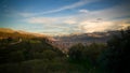 Aerial panoramic view to Cuzco city , Peru Royalty Free Stock Photo