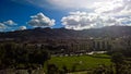 Aerial panoramic view to Cuzco, Peru Royalty Free Stock Photo