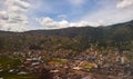 Aerial panoramic view to Cuzco in Peru Royalty Free Stock Photo