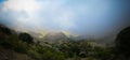 Aerial panoramic view to Filfil rainforest, Eritrea Royalty Free Stock Photo