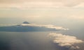 Aerial panoramic view to Pico island, Azores, Portugal Royalty Free Stock Photo