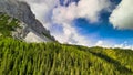 Aerial panoramic view of Val Sesis Mountains, Italy Royalty Free Stock Photo