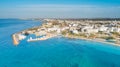 Aerial Pantachou - Limanaki beach, Ayia Napa, Cyprus Royalty Free Stock Photo