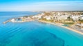 Aerial Pantachou - Limanaki beach, Ayia Napa, Cyprus Royalty Free Stock Photo