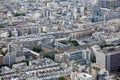 Aerial Paris city skyline
