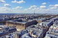 Aerial Paris cityscape France