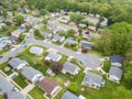 Aerial of Parkville homes in Baltimore County, Maryland Royalty Free Stock Photo