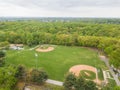 Aerial of Parkville parks in Baltimore County, Maryland next to