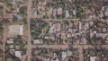 Aerial patterns made of simple houses in developing Matola, Mozambique