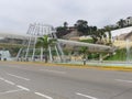 Aerial pedestrian way in Chorrillos, Lima
