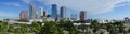 Urban Panoramic Downtwon City Skyline of Tampa Florida Royalty Free Stock Photo