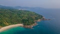 Aerial perspective of beautiful tropical coast in Phuket. Landscape. Thailand. Asia. Nature Royalty Free Stock Photo