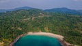Aerial perspective of freedom beach in Phuket. Landscape. Thailand. Asia. Nature Royalty Free Stock Photo