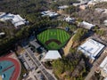 Aerial Perspective: Jack Coombs Field at Duke University, Home of Blue Devils Baseball Royalty Free Stock Photo