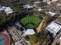 Aerial Perspective: Jack Coombs Field at Duke University, Home of Blue Devils Baseball Royalty Free Stock Photo
