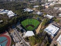 Aerial Perspective: Jack Coombs Field at Duke University, Home of Blue Devils Baseball Royalty Free Stock Photo