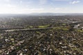 Aerial Perspective To Springvale Road Highway Intersection Royalty Free Stock Photo