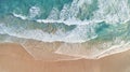 Aerial Perspective of Waves and Beach Along Great Ocean Road