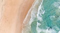 Aerial Perspective of Waves and Beach Along Great Ocean Road