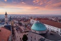 Aerial photo of Advent in Pecs Royalty Free Stock Photo