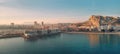 Aerial photo Alicante cityscape. Costa Blanca, Spain Royalty Free Stock Photo