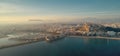 Aerial photo of Alicante cityscape. Costa Blanca, Spain Royalty Free Stock Photo