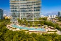 Aerial photo Apogee pool deck Miami Beach condominium Royalty Free Stock Photo