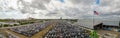 Aerial photo of a automotive junk yard salvage yard in Davie Florida