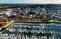 Aerial Photo of Bangor Marina and Jetty Harbour on the Co Down Coastline Northern Ireland